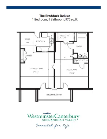 Floorplan of Shenandoah Valley Westminster Canterbury, Assisted Living, Nursing Home, Independent Living, CCRC, Winchester, VA 11