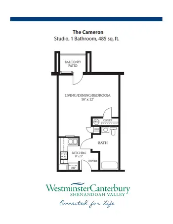 Floorplan of Shenandoah Valley Westminster Canterbury, Assisted Living, Nursing Home, Independent Living, CCRC, Winchester, VA 13