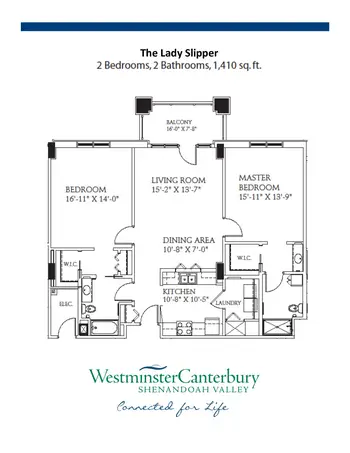Floorplan of Shenandoah Valley Westminster Canterbury, Assisted Living, Nursing Home, Independent Living, CCRC, Winchester, VA 20