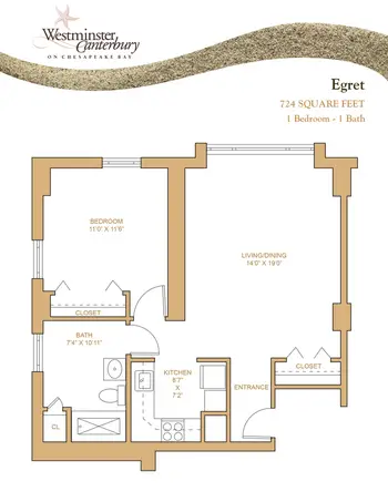 Floorplan of Westminster Canterbury on Chesapeake Bay, Assisted Living, Nursing Home, Independent Living, CCRC, Virginia Beach, VA 5