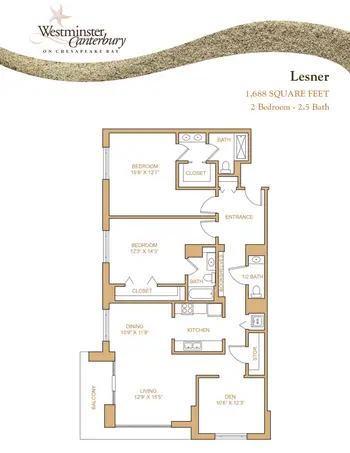 Floorplan of Westminster Canterbury on Chesapeake Bay, Assisted Living, Nursing Home, Independent Living, CCRC, Virginia Beach, VA 7