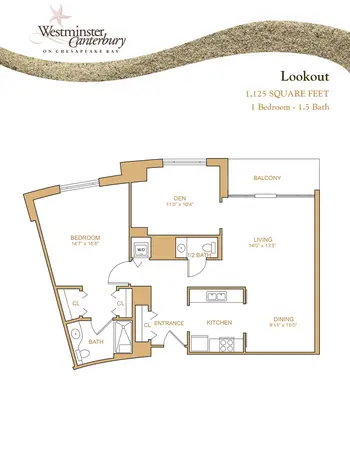Floorplan of Westminster Canterbury on Chesapeake Bay, Assisted Living, Nursing Home, Independent Living, CCRC, Virginia Beach, VA 10