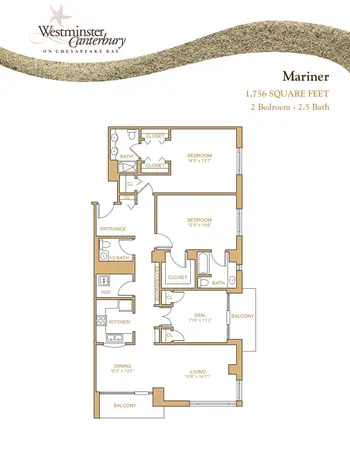 Floorplan of Westminster Canterbury on Chesapeake Bay, Assisted Living, Nursing Home, Independent Living, CCRC, Virginia Beach, VA 12