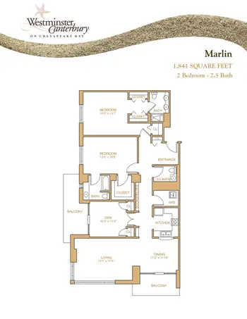 Floorplan of Westminster Canterbury on Chesapeake Bay, Assisted Living, Nursing Home, Independent Living, CCRC, Virginia Beach, VA 13