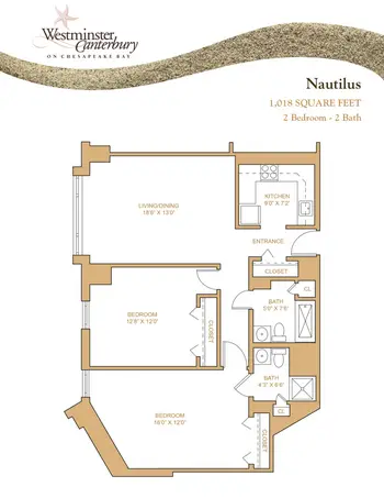 Floorplan of Westminster Canterbury on Chesapeake Bay, Assisted Living, Nursing Home, Independent Living, CCRC, Virginia Beach, VA 15