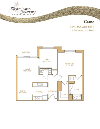 Floorplan of Westminster Canterbury on Chesapeake Bay, Assisted Living, Nursing Home, Independent Living, CCRC, Virginia Beach, VA 16