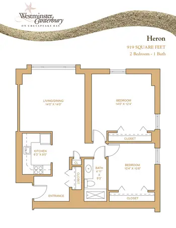 Floorplan of Westminster Canterbury on Chesapeake Bay, Assisted Living, Nursing Home, Independent Living, CCRC, Virginia Beach, VA 19