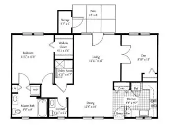 Floorplan of Wake Robin, Assisted Living, Nursing Home, Independent Living, CCRC, Shelburne, VT 1