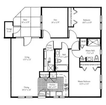 Floorplan of Wake Robin, Assisted Living, Nursing Home, Independent Living, CCRC, Shelburne, VT 4