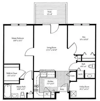 Floorplan of Wake Robin, Assisted Living, Nursing Home, Independent Living, CCRC, Shelburne, VT 10