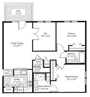 Floorplan of Wake Robin, Assisted Living, Nursing Home, Independent Living, CCRC, Shelburne, VT 14