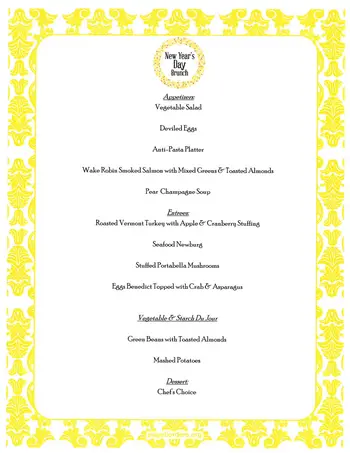 Dining menu of Wake Robin, Assisted Living, Nursing Home, Independent Living, CCRC, Shelburne, VT 19