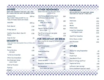 Dining menu of Odd Fellows, Assisted Living, Nursing Home, Independent Living, CCRC, Walla Walla, WA 6