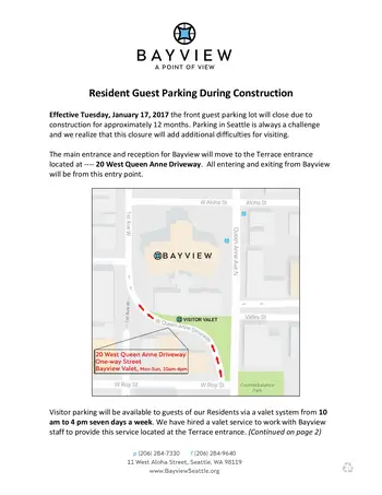 Campus Map of Bayview Seattle, Assisted Living, Nursing Home, Independent Living, CCRC, Seattle, WA 1