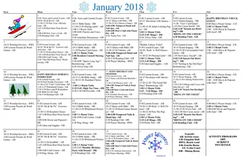 Activity Calendar of Warm Beach, Assisted Living, Nursing Home, Independent Living, CCRC, Stanwood, WA 2
