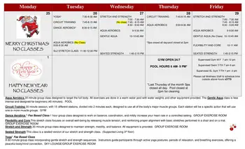 Activity Calendar of Horizon House, Assisted Living, Nursing Home, Independent Living, CCRC, Seattle, WA 2