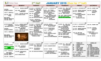 Activity Calendar of Horizon House, Assisted Living, Nursing Home, Independent Living, CCRC, Seattle, WA 7
