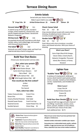 Dining menu of Horizon House, Assisted Living, Nursing Home, Independent Living, CCRC, Seattle, WA 3