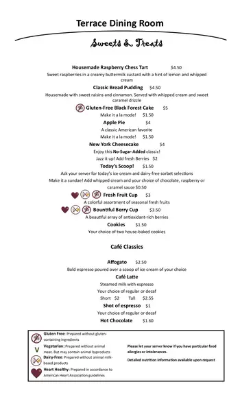 Dining menu of Horizon House, Assisted Living, Nursing Home, Independent Living, CCRC, Seattle, WA 4