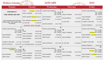 Activity Calendar of Horizon House, Assisted Living, Nursing Home, Independent Living, CCRC, Seattle, WA 13