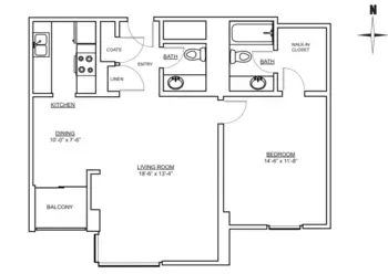 Floorplan of Horizon House, Assisted Living, Nursing Home, Independent Living, CCRC, Seattle, WA 7