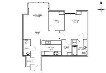 Floorplan of Horizon House, Assisted Living, Nursing Home, Independent Living, CCRC, Seattle, WA 9