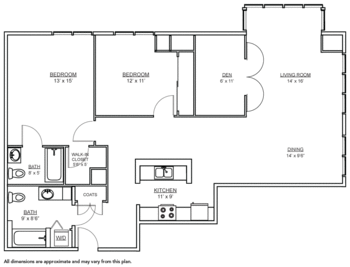 Floorplan of Horizon House, Assisted Living, Nursing Home, Independent Living, CCRC, Seattle, WA 1