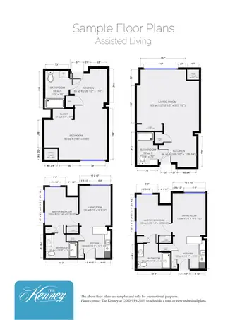 Floorplan of The Kenney, Assisted Living, Nursing Home, Independent Living, CCRC, Seattle, WA 2