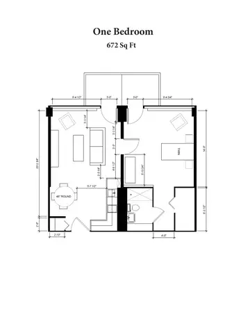 Floorplan of Hearthstone, Assisted Living, Nursing Home, Independent Living, CCRC, Seattle, WA 14