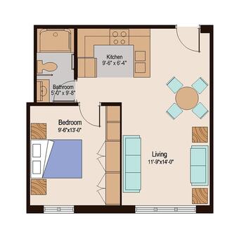 Floorplan of Cedar Crest, Assisted Living, Nursing Home, Independent Living, CCRC, Janesville, WI 7