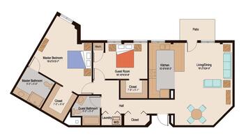 Floorplan of Cedar Crest, Assisted Living, Nursing Home, Independent Living, CCRC, Janesville, WI 9