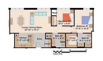 Floorplan of Cedar Crest, Assisted Living, Nursing Home, Independent Living, CCRC, Janesville, WI 11