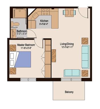Floorplan of Cedar Crest, Assisted Living, Nursing Home, Independent Living, CCRC, Janesville, WI 13