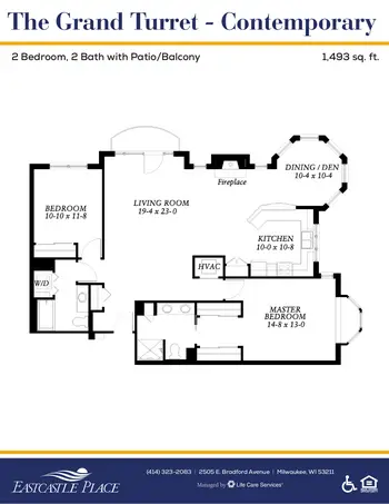 Floorplan of Eastcastle Place, Assisted Living, Nursing Home, Independent Living, CCRC, Milwaukee, WI 6