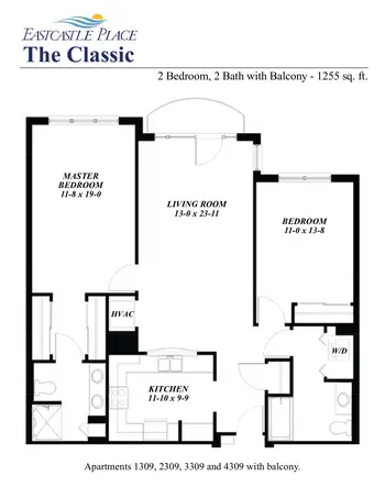 Floorplan of Eastcastle Place, Assisted Living, Nursing Home, Independent Living, CCRC, Milwaukee, WI 8