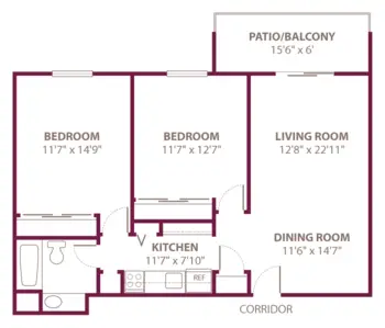 Floorplan of VMP, Assisted Living, Nursing Home, Independent Living, CCRC, Milwaukee, WI 5