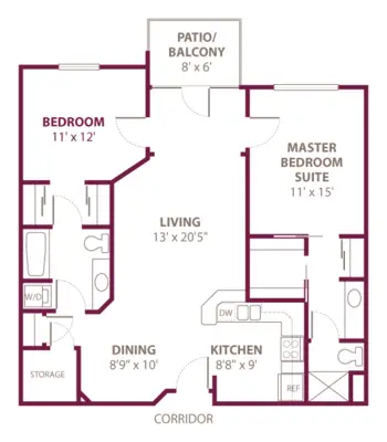 Floorplan of VMP, Assisted Living, Nursing Home, Independent Living, CCRC, Milwaukee, WI 7