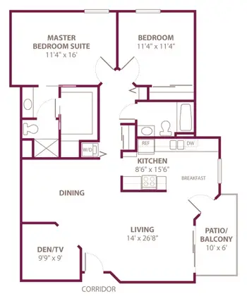 Floorplan of VMP, Assisted Living, Nursing Home, Independent Living, CCRC, Milwaukee, WI 9