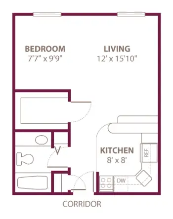 Floorplan of VMP, Assisted Living, Nursing Home, Independent Living, CCRC, Milwaukee, WI 8