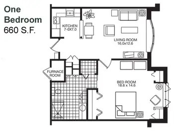 Floorplan of Congregational Home, Assisted Living, Nursing Home, Independent Living, CCRC, Brookfield, WI 1
