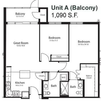 Floorplan of Congregational Home, Assisted Living, Nursing Home, Independent Living, CCRC, Brookfield, WI 5