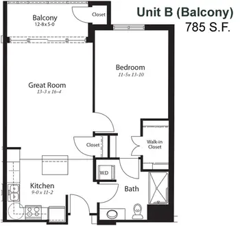 Floorplan of Congregational Home, Assisted Living, Nursing Home, Independent Living, CCRC, Brookfield, WI 7