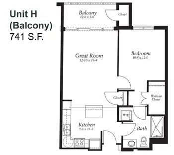 Floorplan of Congregational Home, Assisted Living, Nursing Home, Independent Living, CCRC, Brookfield, WI 13