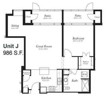 Floorplan of Congregational Home, Assisted Living, Nursing Home, Independent Living, CCRC, Brookfield, WI 15