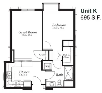 Floorplan of Congregational Home, Assisted Living, Nursing Home, Independent Living, CCRC, Brookfield, WI 16