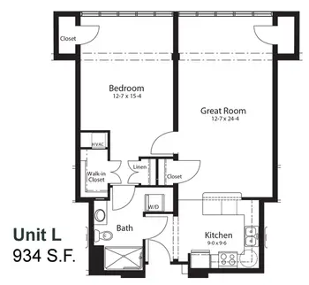 Floorplan of Congregational Home, Assisted Living, Nursing Home, Independent Living, CCRC, Brookfield, WI 18