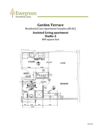 Floorplan of Evergreen, Assisted Living, Nursing Home, Independent Living, CCRC, Oshkosh, WI 2