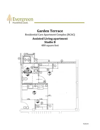 Floorplan of Evergreen, Assisted Living, Nursing Home, Independent Living, CCRC, Oshkosh, WI 3