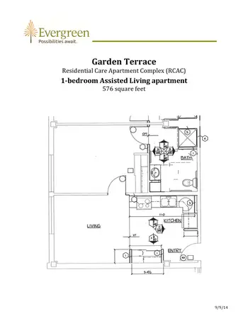 Floorplan of Evergreen, Assisted Living, Nursing Home, Independent Living, CCRC, Oshkosh, WI 4