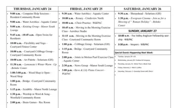 Activity Calendar of Evergreen, Assisted Living, Nursing Home, Independent Living, CCRC, Oshkosh, WI 8